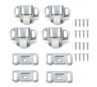 4 Pack Mailbox Replacement Roller Catch Latch Mailbox Latch with Screws Hardware Wheel Spring Mailbox Latch Replacement Kit for Cabinet Closet Camper Kitchen RV Doors (Silver)