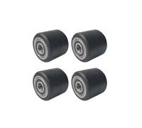 4-Pack Manual Hydraulic Forklift Rollers - Quiet Load Wheels with Iron Core 20mm Bore Design for Easy Access & Smooth Operation for Forklifts