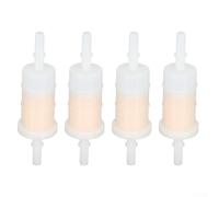 4 Pack Marine Fuel Filter for Mercury 879885Q for efi 4 Pack | Clear plastic housing, visual contaminant check, no disassembly needed, white finish