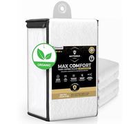 4-Pack MATTSHIELD Max Comfort Pillow Protectors, Standard - Zippered, 100% Waterproof, Organic Cotton Terry Surface, Quiet & Breathable Pillowcase Covers