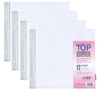 4-Pack - MBI by MCS 12-Inch by 12-Inch Scrapbook Expansion Pages, 6 Sheet Count, 12 Pages