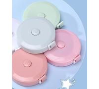 4 Pack Measuring Tape Retractable for Body Fabric Sewing Tailor Cloth Measurement Craft 60 inch/150cm Double Scale Measuring Tape Fabric Craft Tape Measure Retractable, Pink/Pink/Blue/Green