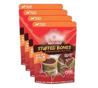 (4 Pack) Meaty Middle Stuffed Bones 2 Pack - Feed Your Dogs Instincts With The Soft, Meaty Centre Made With Real Chicken