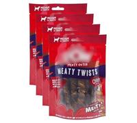 (4 Pack) Medium Meaty Twists - Chewy Inside With Double Flavour Meaty Outside - A Complementary Pet Food For Adult Dogs.