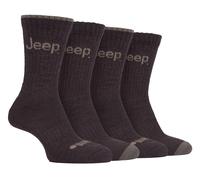 Jeep - Mens Performance Boot Socks 4 Pack Breathable Hiking Socks