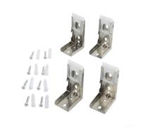 4-Pack Metal Blind Brackets for 38mm Tubes | White finish, for heavy-duty support, complements decor, 38mm compatibility, for durable structure