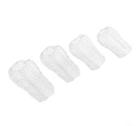 4 Pack Metal Mesh Gutter Guard for Leaf Debris Mud Trap, Drain Pipe Cover Protector for Square Round Downpipe, Easy Install Outdoor Screen Filter Silver