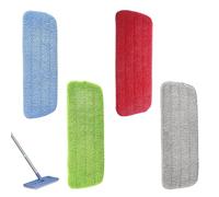 4-Pack Microfiber Mop Replacement Pads, Washable and Reusable Cleaning Pads for Spray Mops, High Absorption for Wet and Dry Use, 40.5x14cm