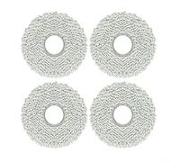 4-Pack Microfibre Replacement Pads for Karcher Robot | Four replacement cloths included, cost-effective spare pack, grey colour, easy foot detachment design