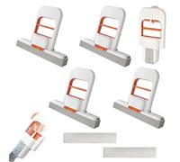 4 Pack Mini Foldable Desktop Mops | Self-Squeeze Mini Mop for Small Spaces,Super Water Absorption,Portable Cleaning Sponge Mop Wet and Dry for Tea Table,Bathroom Tile,Kitchen,Glass,Living Room