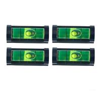 4-Pack Mini Magnetic Level with Steel Base for Refrigerators, Air Conditioners & Metal Appliances - 37 mm Pocket-Sized Bubble Level Tool(Green)