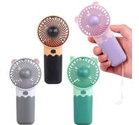 4 Pack Mini Portable Handheld Fan,Cute Handheld Fan Battery Operated, High Speed & Lightweight Small Portable Personal Cooling Fan for Travel,Beach, Camping, Eyelash Fan for Girl kids Women Men