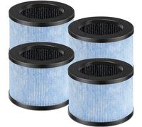 4 Pack MK01 MK06 TZ-K1HEPA Replacement Filter Compatible with AROEVE MK01 MK06 MG01JH, ToLife TZ-K1 and Kloudi DH-JH01, POMORON MJ001H, Elechomes EPI081/EP1081, and Intelabe EPI080/EP1080 Air Purifier