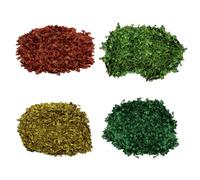 4-Pack Model Scenery Leaf,Realistic Miniature Leaves, 4-Colour Mixed Micro Landscape Leaves for Diorama, Railway Scenery, Architectural Models, Scrapbooking & Craft Supplies, Non-Toxic 33 g/Bag