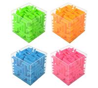 4 Pack Money Maze Puzzle Box Money Holder Puzzle Gift Boxes For Kids And Adults Birthday Christmas Paper Against