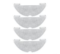 4 Pack Mop Cloths Replacement Parts Compatible for VONKO S6 Pro Robotic Vacuum Cleaner, Microfiber Wet Pads for Efficient Floor Cleaning, Easy to Install and Wash, for Homes for and Kids