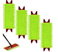 4 Pack Mop Head Replacement Compatible with Vileda-Ultra Max, Microfibre Mop Head Replacement, Absorbent Washable Durable Mop Pads Mop Refill Compatible with Vileda 1-2 Spray, Chenille