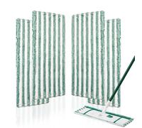 4 Pack Mop Pads Compatible with Libman Wet & Dry Microfiber Mop, Easy to Install and Remove Reusable Washable Mop Replacement Head for Multi-Surface Floor Cleaning