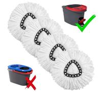 4-Pack Mop Replacement Heads for Ocedar Mop Replace Head EasyWrin Spin Mop Heads Replacements, Easy Cleaning Mop Head Replacement
