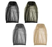4 Pack Mosquito Head Nets, Camping Mosquito Caps, Nylon Mosquito Head Protection Nets, Fine Mesh Bug Nets for Outdoors, Hiking, Camping, Walking