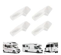 4 Pack Motorhome Gutter Extensions - Universals White Motorhome Gutter Extensions | Left and Right Side Guides for Efficient Rainwater Diversion