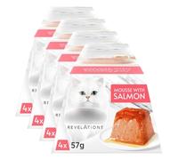 (4 Pack) Mousse With Salmon 4 x 57g - Great For Improving Your Cat's Health - Size: 4 x 57g (Approx.) - This Is Perfect For Your Feline Friend.