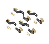 4 Pack Moving Head Light Bridge Connector Truss Clamp Bracket, Stage Light Clamp Quick Lock Connector Bracket, Aperture Diameter 12mm, Connector Spacing Distance 5-3/10 inches (13.5cm)
