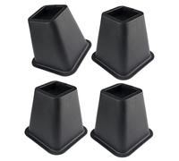 4 Pack Multi-Purpose Space Saving Design 6" Bed Risers Accessories Under Bed Storage Furniture Lift Bed Furniture Risers