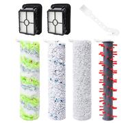 4 Pack Multi-Surface Crosswave Brush Roll, Compatible with Bissell Crosswave Hydrosteam 35151 3515 35152 3513 Bissell Crosswave Cordless Max 2554 2554A 2590 2593 2596, 4 Pet Brush & 1866 Vacuum Filter