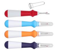 4 Pack Multicolor Seam Ripper Unpicker Sewing Tool Stitch Unpicker with Ergonomic Handle, Sharp Seam Ripper Sewing Thread Removers for Quick Unpick Sewing Crafting Removing Threads