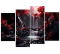 4 Pack Mystery Diamond Painting Kits for Adults, 5D DIY Fall Diamond Art Kits Adults, Square Full Drill Crystal Art Paint by Numbers Gem Art and Crafts for Home Wall Decor and Gifts 78.8x52.4inch D-0