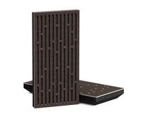 4 Pack - Narrow Acoustic Decorative Panel | 50x25cm | Home Interior Sound Absorption & Echo Control | Organic Modern Design | Model-Thickness-Color: [K1-33mm | Wenge]