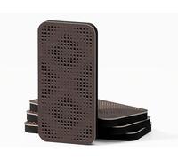 4 Pack - Narrow Sound Absorption-Diffuse Acoustic Panel | Diffusion - Reflection - Soundproofing | Size: 46x23cm | Color Perforated Plates: (Wenge, ELYSIUM-18)