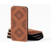 4 Pack - Narrow Sound Absorption-Diffuse Acoustic Panel | Diffusion - Reflection - Soundproofing | Size: 46x23cm | Color Perforated Plates: (Cherry, ELYSIUM-18)