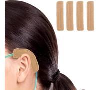 4 Pack Nasal Cannula Ear Cushions Oxygen Cannula Face Soft Cover for Oxygen Users to Help Relieve Ear Pain and Prevent Cheek Indentation Discomfort (Yellow)