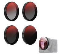 4-Pack ND Filter Set for DJI Osmo Action 6 | ND8 ND16 ND32 ND64 Lens Kit for Perfect Exposure Control | Create Smooth Motion Blur for Travel, Beach, Snow & Action Sports
