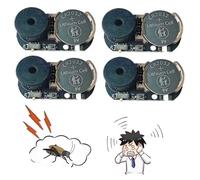 4 Pack New 20 Sounds Annoyatron Noise Maker Prank, Prank Noise Maker Hidden, Beeping Several Months, Office Pranks for Coworkers, Devices to Annoy Neighbors, Funny Office Pranks for Adults (Black)