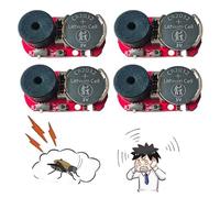 4 Pack New 20 Sounds Annoyatron Noise Maker Prank, Prank Noise Maker Hidden, Beeping Several Months, Office Pranks for Coworkers, Devices to Annoy Neighbors, Funny Office Pranks for Adults (Red)