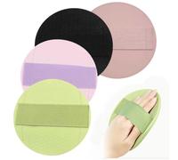 4 Pack No-Pain Exfoliating Bath Scrubber Glove,Gentle Body Scrub Pads
