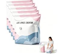 4 Pack No-Pump 3D Vacuum Storage Bags - Better Life Space Creator, Large Size Storage Solution, Protect Clothes from Moisture & Dust, Ideal for Bedding, Seasonal Gear & Travel (4, L(39''×31''×15"))