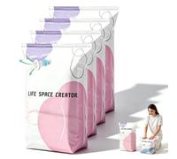 4 Pack No-Pump 3D Vacuum Storage Bags - Better Life Space Creator, Large Size Storage Solution, Protect Clothes from Moisture & Dust, Ideal for Bedding, Seasonal Gear & Travel (4, L(39''×31''×15"))