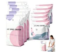 4 Pack No-Pump 3D Vacuum Storage Bags - Better Life Space Creator, Large Size Storage Solution, Protect Clothes from Moisture & Dust, Ideal for Bedding, Seasonal Gear & Travel (4, L(39''×31''×15"))