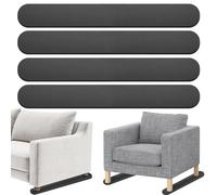4 Pack Non-Slip Furniture Rail Pads for Recliners,Sofa,couches.Rubber Recliner Chair Floor Protectors,Pads to Keep Furniture from Sliding for Hardwood, Carpet, Marble Floor. 30.5''x3.9''