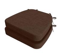 4 Pack Non-Slip Washable Chair Cushions 43x45cm Half Round Seat Pads with Ties for Dining Table - Indoor & Outdoor Use, Ideal Home & Garden Décor