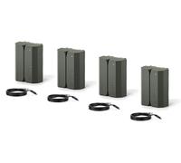4-Pack NP-FZ100 Battery with USB-C Input 2400mAh Compatible with Sony FX3, FX30, A6600, A6700, A9, A9 III, A7S III, A7R III, A7C, A7 III, A7 IV, A7R IV, A1 II, ZV-E1 TNP-FZ100-GN-4