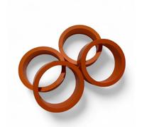 4 Pack of 1-1/2" Standard Size PerfectPlay Silicone Orange Flipper Rings for Most Pinball Machines