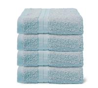4 Pack of 100% Cotton Bathroom Hand Towel OHS Blue Hand Towel