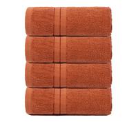 4 Pack of 100% Cotton Bathroom Hand Towel OHS Burnt Orange Hand Towel