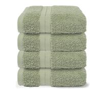 4 Pack of 100% Cotton Bathroom Hand Towel OHS Pale Green Hand Towel