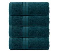 4 Pack of 100% Cotton Bathroom Hand Towel OHS Teal Hand Towel
